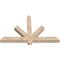 Ekena Millwork Kennewick Smooth Timber Gable Bracket, Douglas Fir, 48"W x 30"H x 3 1/2"D x 3 1/2"F, 15/12 Pitch GBW048X30X0404KEN00SDF - alternate 5
